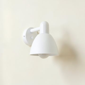 Flint Crossing Wall Sconce Mounted On A Plain Wall - White (synthetic illustration; no displayed measurements)