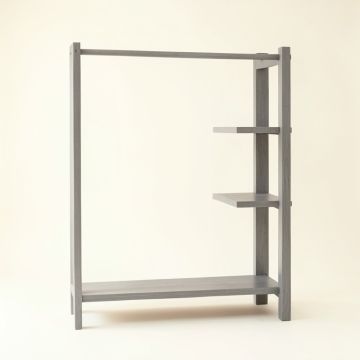 Hazel Bend Empty Garment Rack - Gray (synthetic illustration; no displayed measurements)