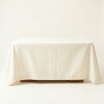Flint Bluff Flat Bed Sheet - Cream (synthetic illustration; no displayed measurements)