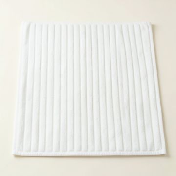 Clay Crest Bath Mat - White (synthetic illustration; no displayed measurements)