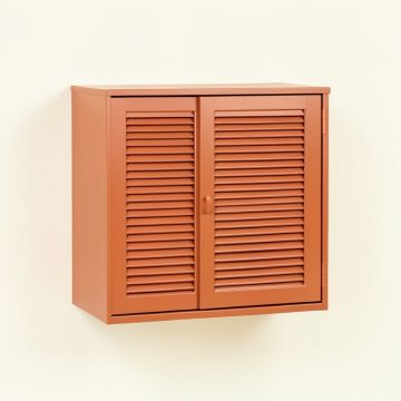 Laurel Dell Wall-Mounted Entry Cabinet - Terracotta (synthetic illustration; no displayed measurements)