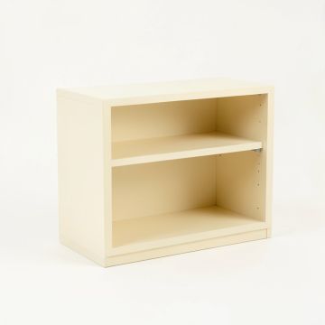Dune Branch Low Bookcase - Cream (synthetic illustration; no displayed measurements)