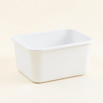 Ash Crest Empty Storage Basket - White (synthetic illustration; no displayed measurements)
