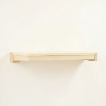 Ridge Bluff Wall-Mounted Shelf - Cream (synthetic illustration; no displayed measurements)