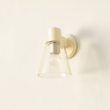 Meadow Bend Wall Sconce Mounted On A Plain Wall - Ivory (synthetic illustration; no displayed measurements)
