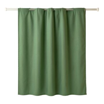 Holly Arc Shower Curtain Hanging Flat From A Plain Rod