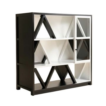 Chantilly 63 '' H X 47 '' W Geometric Bookcase