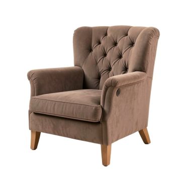Galesville 29.25 '' Wide Tufted Polyester Wingback Chair