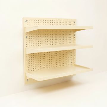 Holly Crossing Empty Wall-Mounted Tool Organizer Panel - Cream (synthetic illustration; no displayed measurements)
