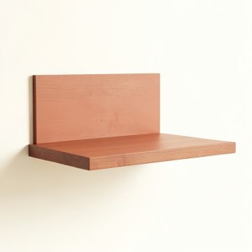 Maple Bend Wall-Mounted Shelf - Terracotta (synthetic illustration; no displayed measurements)