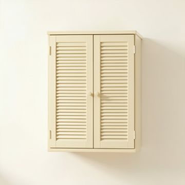 Flint Canyon Wall-Mounted Laundry Cabinet - Cream (synthetic illustration; no displayed measurements)