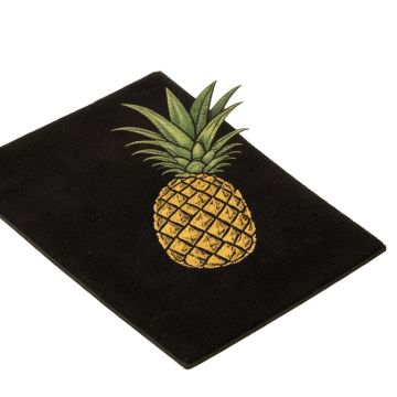 Rossetti Welcome Pineapple Personalized 27 In . X 18 In . Non-Slip Outdoor Door Mat