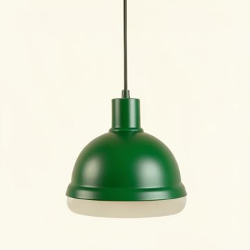 Birch Brook Pendant Light Suspended From One Plain Cable - Green (synthetic illustration; no displayed measurements)