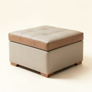 Annatone 36 '' Wide Tufted Square Cocktail Ottoman With Storage (synthetic illustration; no displayed measurements)