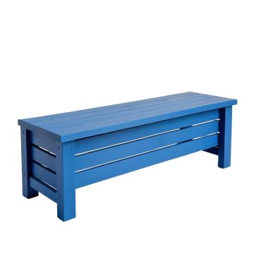 Spruce Bluff Narrow Outdoor Storage Bench - Blue