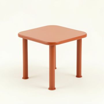 Olive Bluff Compact Balcony Table - Terracotta (synthetic illustration; no displayed measurements)