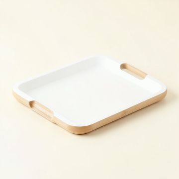 Flint Arc Serving Tray (synthetic illustration; no displayed measurements)