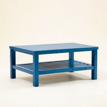 Ridge Bridge Coffee Table - Blue (synthetic illustration; no displayed measurements)