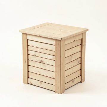 Ridge Bridge Closed Garden Compost Bin - Beige (synthetic illustration; no displayed measurements)