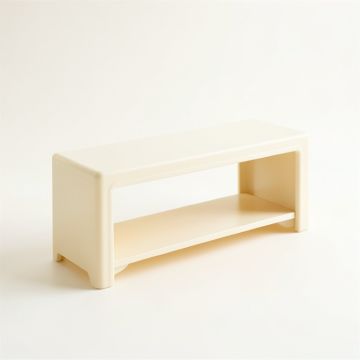 Summit Brook Narrow Outdoor Storage Bench - Cream (synthetic illustration; no displayed measurements)