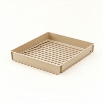 Cove Branch Empty Under-Desk Cable Tray - Beige (synthetic illustration; no displayed measurements)