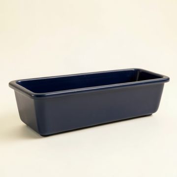 Aspen Canyon Empty Railing Planter With Integral Brackets - Navy (synthetic illustration; no displayed measurements)