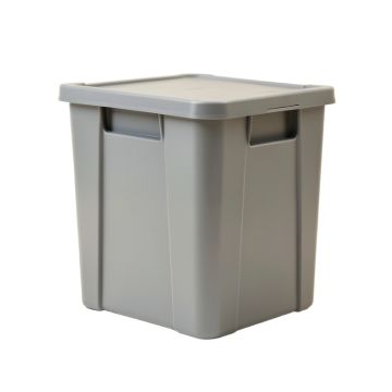 Moss Crest Closed Outdoor Storage Box - Gray