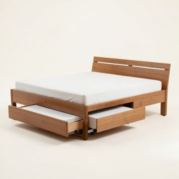 Platform Bed With Trundle (synthetic illustration; no displayed measurements)