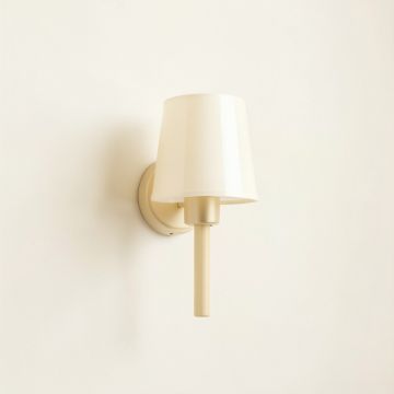 Spruce Bridge Wall Sconce Mounted On A Plain Wall - Cream (synthetic illustration; no displayed measurements)