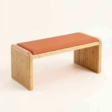 Hill Brook Indoor Bench - Terracotta (synthetic illustration; no displayed measurements)