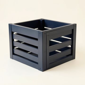 Brook Crest Empty Furniture-Style Pet Crate - Navy (synthetic illustration; no displayed measurements)