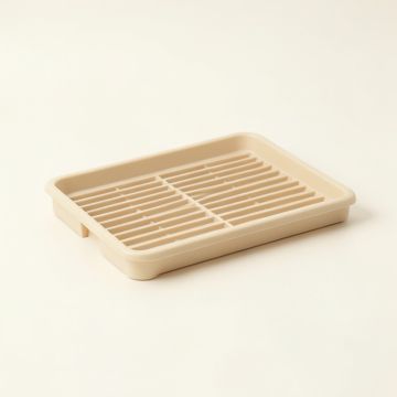 Maple Crest Empty Under-Desk Cable Tray - Beige (synthetic illustration; no displayed measurements)