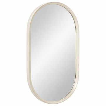 Summit Crest Framed Wall Mirror - Cream