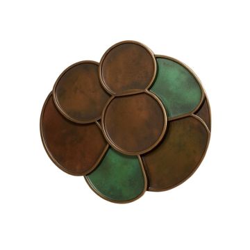 Geometrically Designed Overlapped Circles Wall Décor