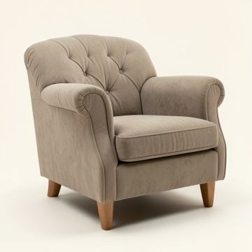 Huntingdon 34 '' Wide Tufted Polyester Chesterfield Chair (synthetic illustration; no displayed measurements)