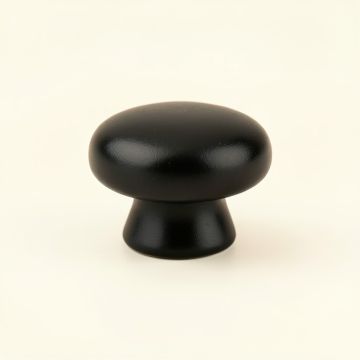 Fern Canyon Cabinet Knob Without Packaging - Black (synthetic illustration; no displayed measurements)