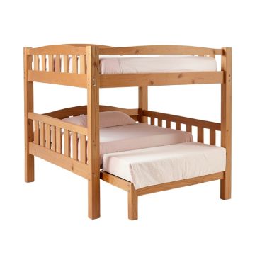 Stig Full Over Full Solid Wood Standard Bunk Bed With Trundle