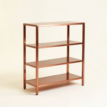 Neron 70.8 '' H X 70.8 '' W Copper Etagere Bookcase (synthetic illustration; no displayed measurements)