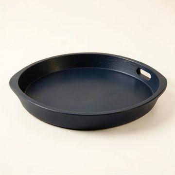 Field Bend Serving Tray - Navy (synthetic illustration; no displayed measurements)