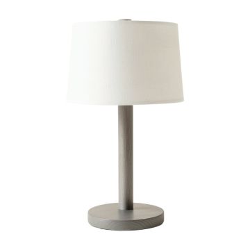 Bay Crossing Table Lamp With A Plain Fabric Shade - Gray