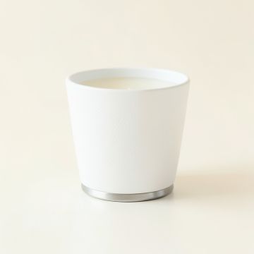 Bay Bluff Empty Candle Holder - White (synthetic illustration; no displayed measurements)