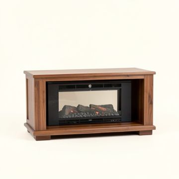 Whittier Tv Stand For Tvs Up To 50 '' With Electric Fireplace Included (synthetic illustration; no displayed measurements)