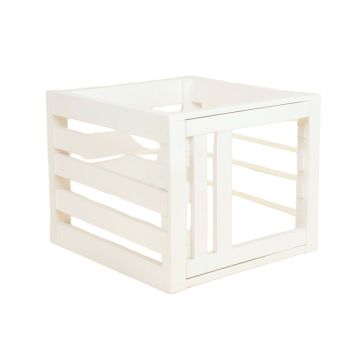 Alder Bridge Empty Furniture-Style Pet Crate - White