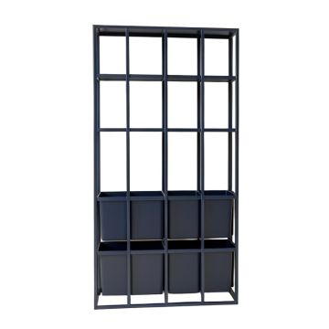 Ash Brook Empty Vertical Garden Frame - Navy