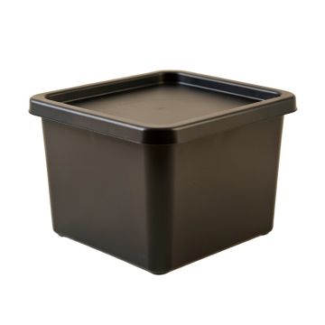 Pine Crest Closed Outdoor Storage Box - Black