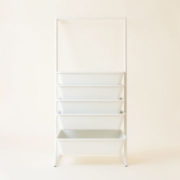Oak Branch Empty Vertical Garden Frame - White (synthetic illustration; no displayed measurements)