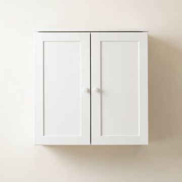 Heath Dell Wall-Mounted Laundry Cabinet - White (synthetic illustration; no displayed measurements)
