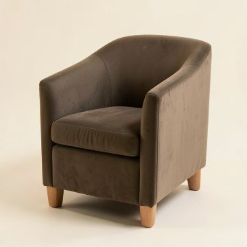 Leominster 28 '' Wide Polyester Swivel Barrel Chair (synthetic illustration; no displayed measurements)
