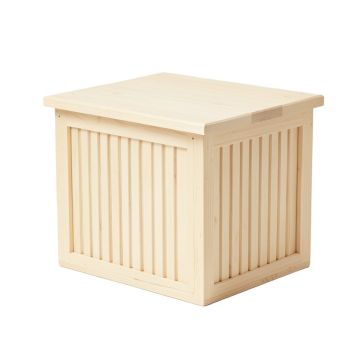 Spruce Branch Closed Outdoor Storage Box - Ivory
