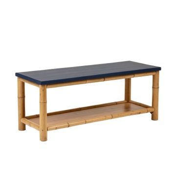 Holly Field Indoor Bench - Navy (synthetic illustration; no displayed measurements)